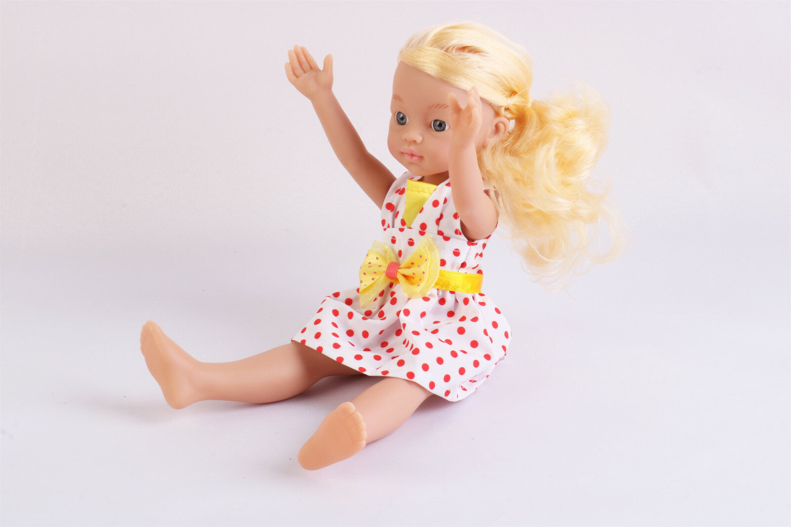 13" Doll Movable Legs and Arms Blond Hair Doll Baby Doll Pretend Play Doll