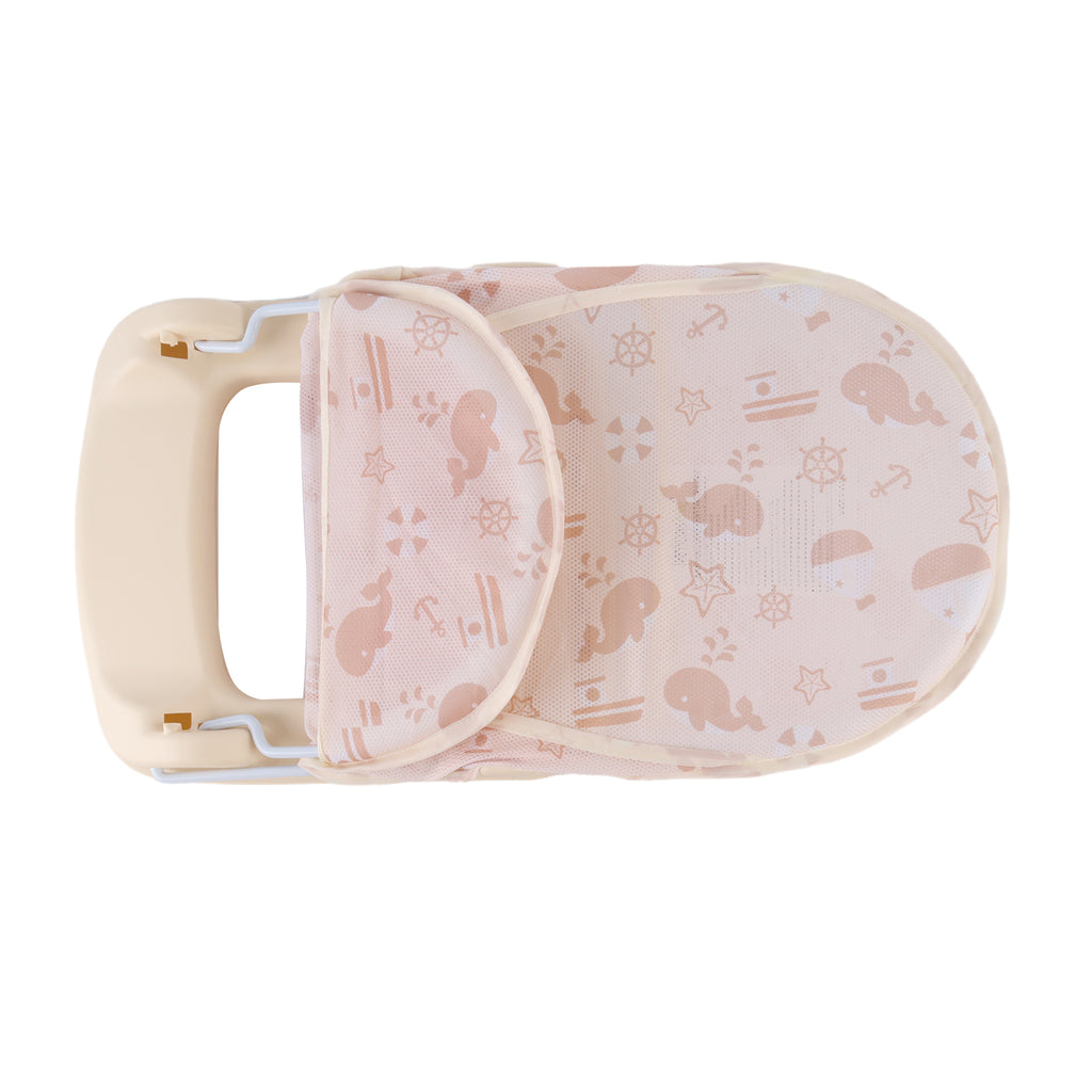 Baby Infant Bath Support Seat Foldable Adjustable Travel Baby Bather 0-12 Months (Neutral)