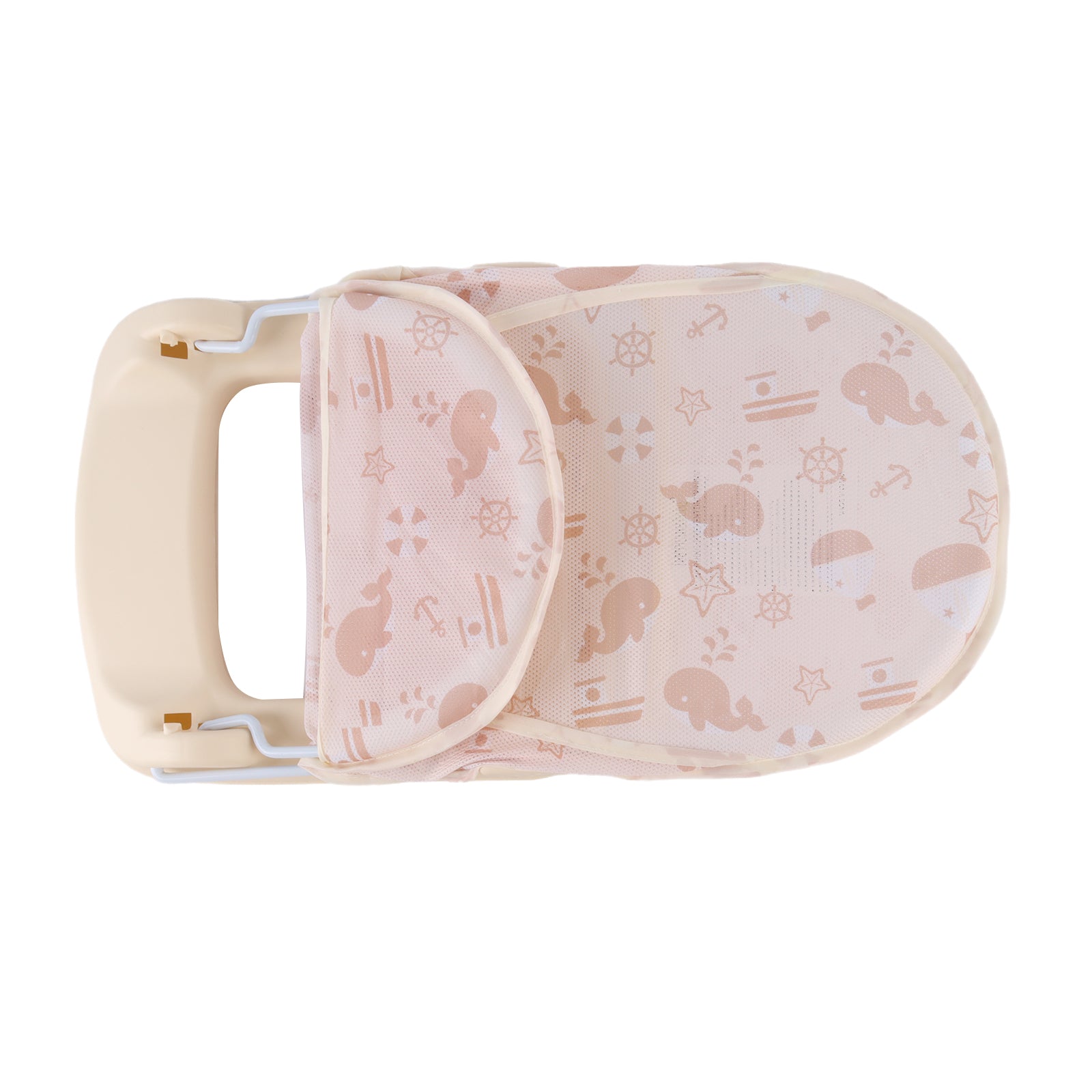 Baby Infant Bath Support Seat Foldable Adjustable Travel Baby Bather 0-12 Months (Neutral)