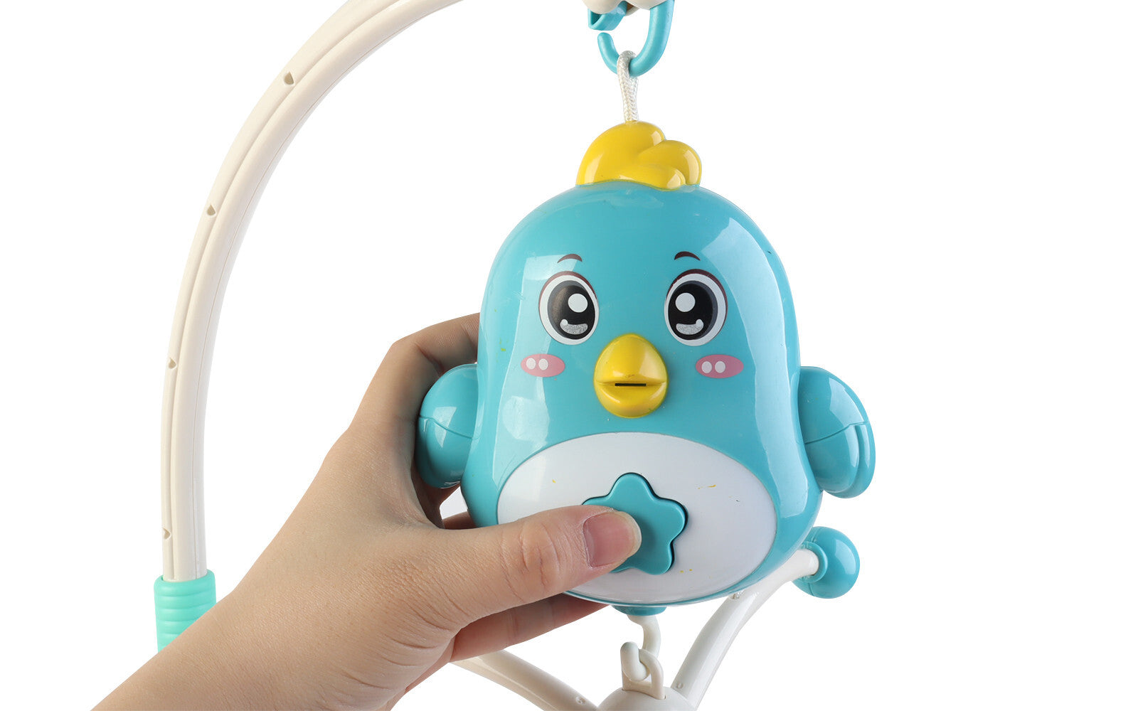 Baby Musical Mobile Crib Cot Bed Bell Stars Moon Nursery Rotating Toy Bird