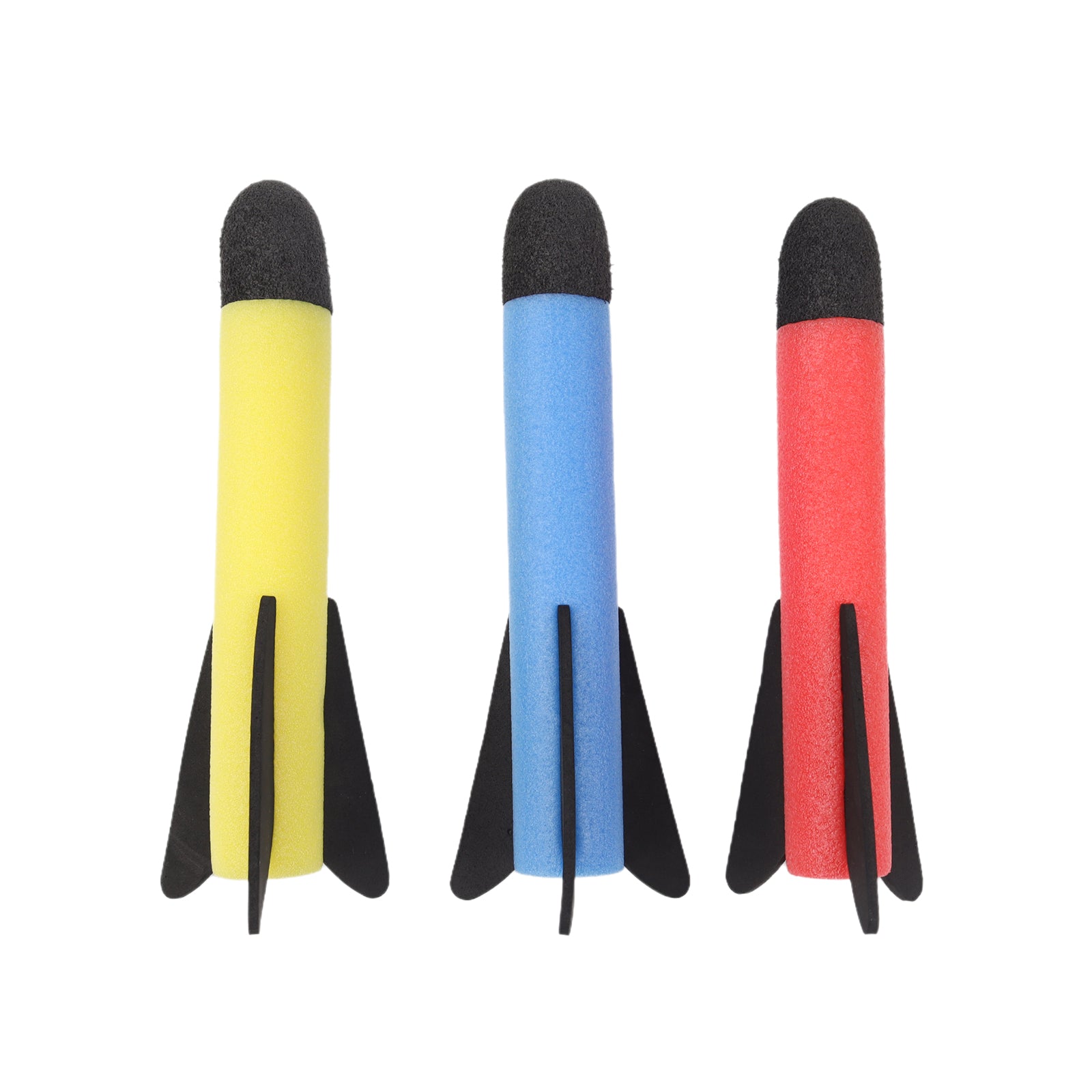 6pcs Foam Rocket Launcher Toy Kids Outdoor Garden Game with Rockets & Planes