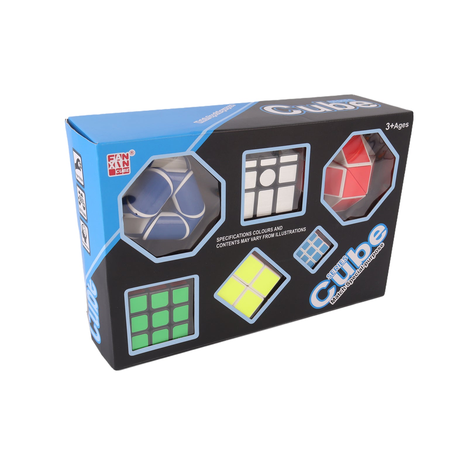 Rubik's Cube Magic Cubes Set of 6 3D Puzzle Solving Mind Game Brain Toy Anti Stress Fidget