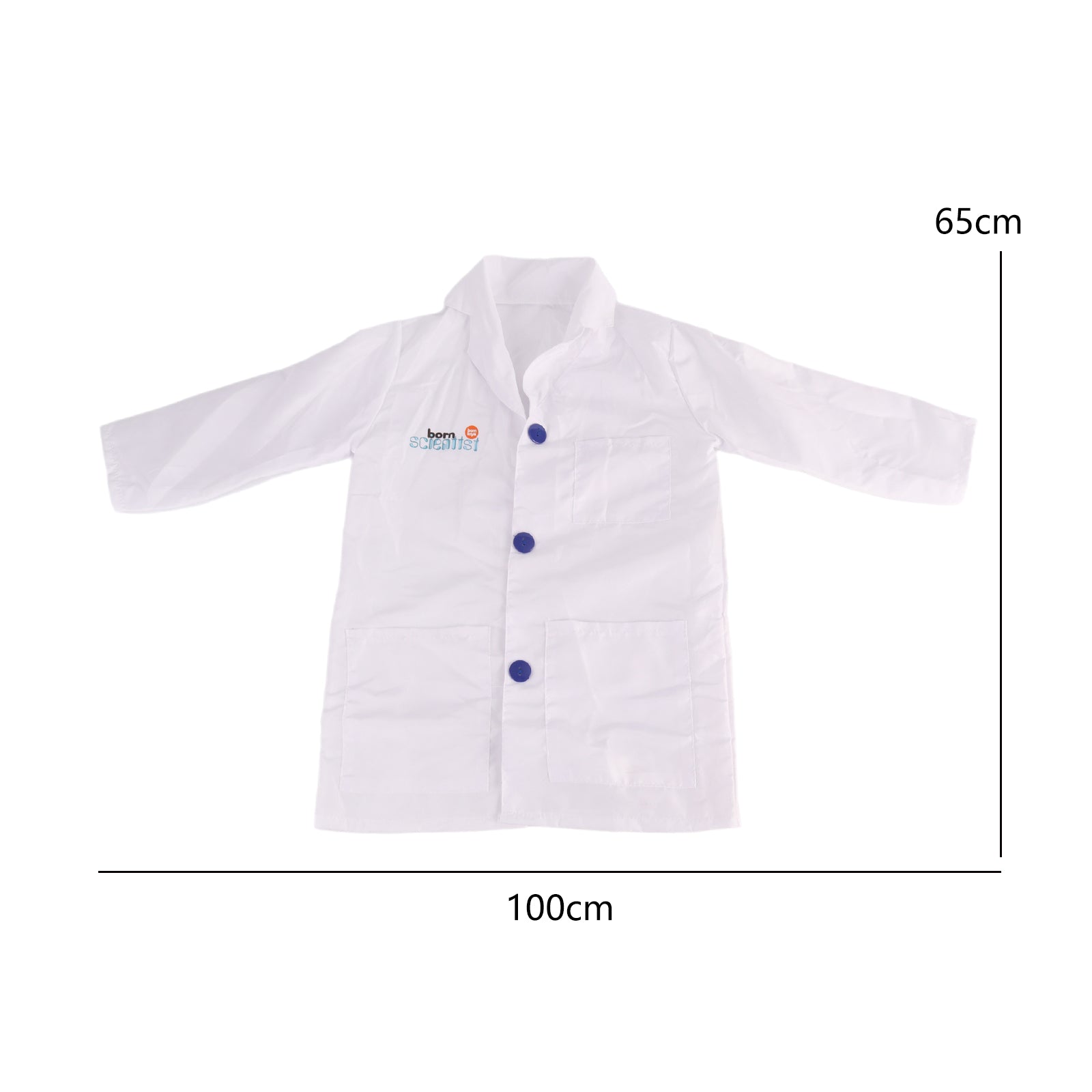 Kids Scientist Costume Lab Coat & Accessories Pretend Play Fancy Dress Outfit