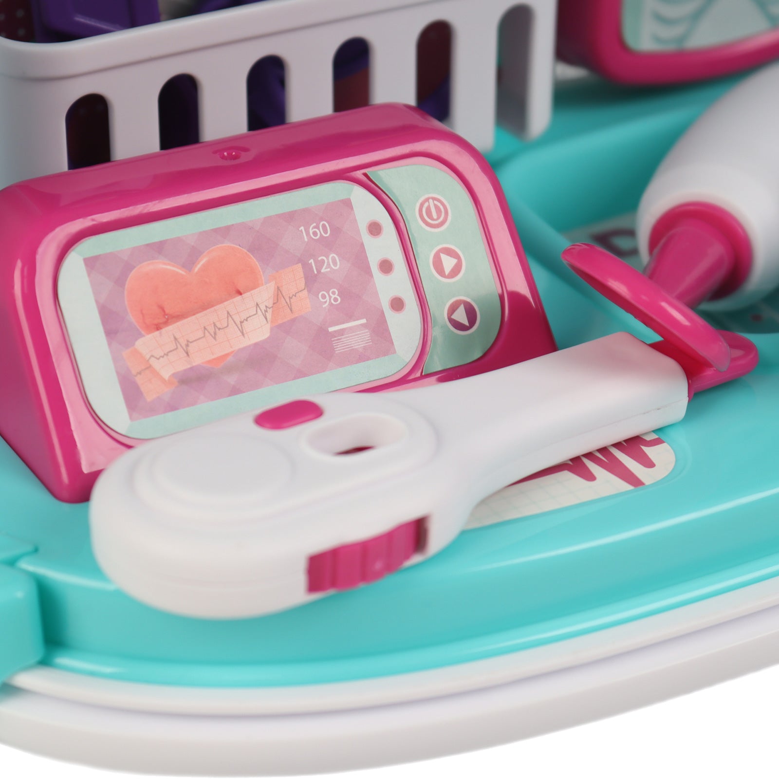 Kids Doctors Playset Portable Suitcase Medical Tools Pretend Role Play Toy Blue