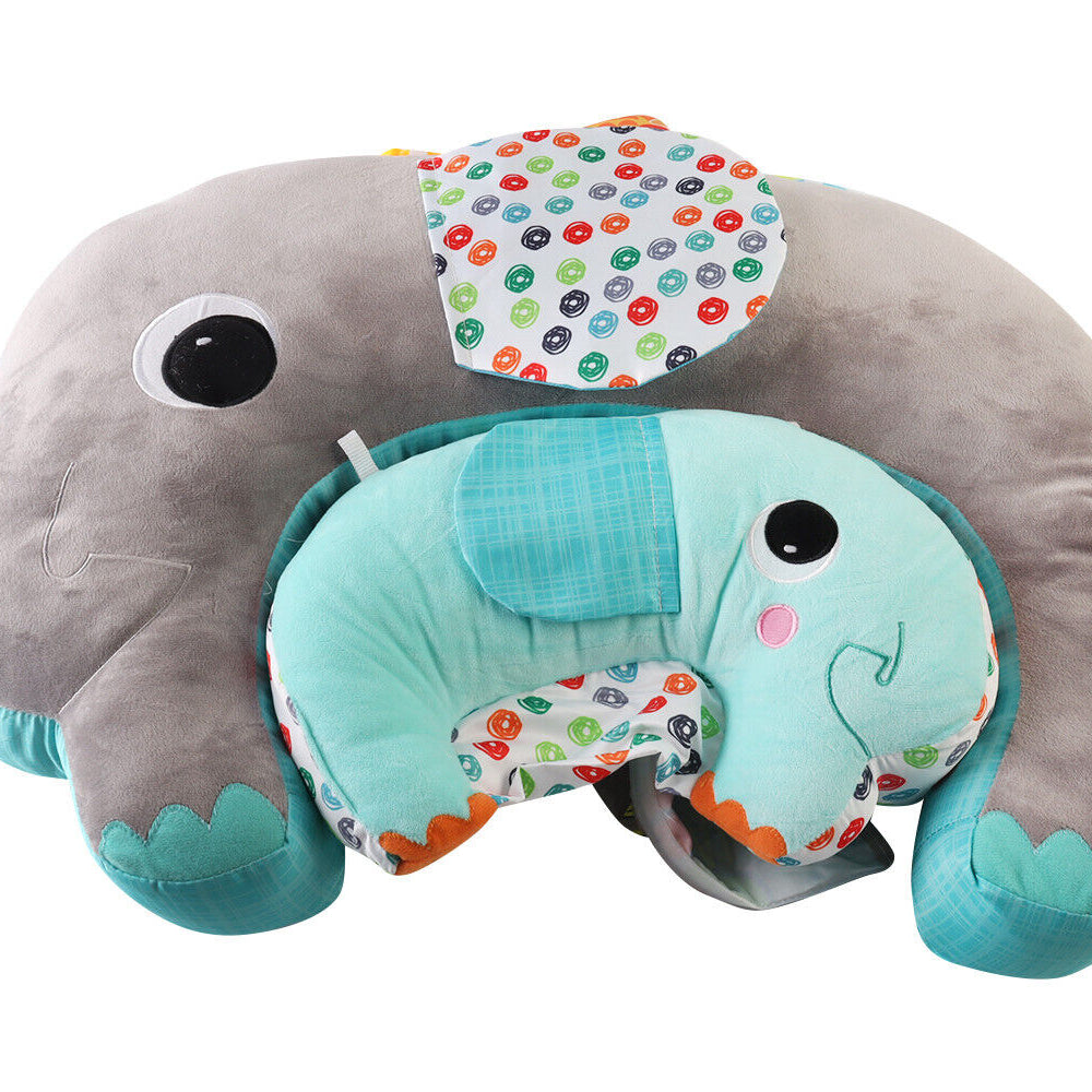 5-1 Baby Tummy Time Pillow Comfort For Nursing Sit Play Sensory Rattle Toys
