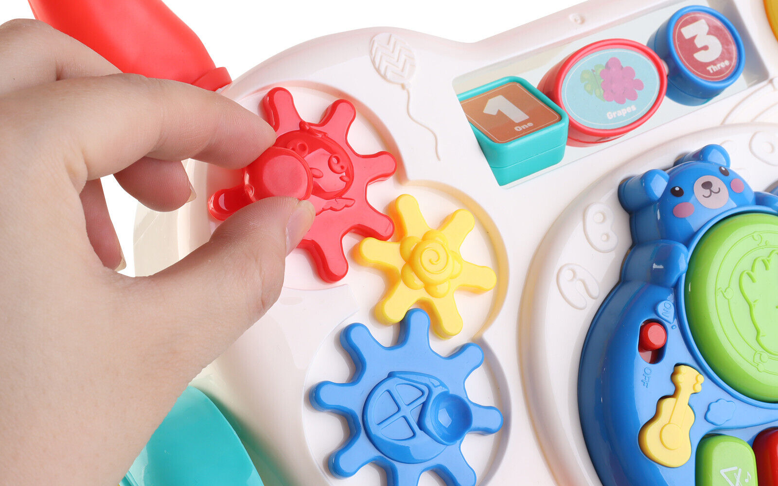 2in1 Baby Walker First Steps Activity Bouncer Musical Toys Car Along Toddlers (Doodle Board)