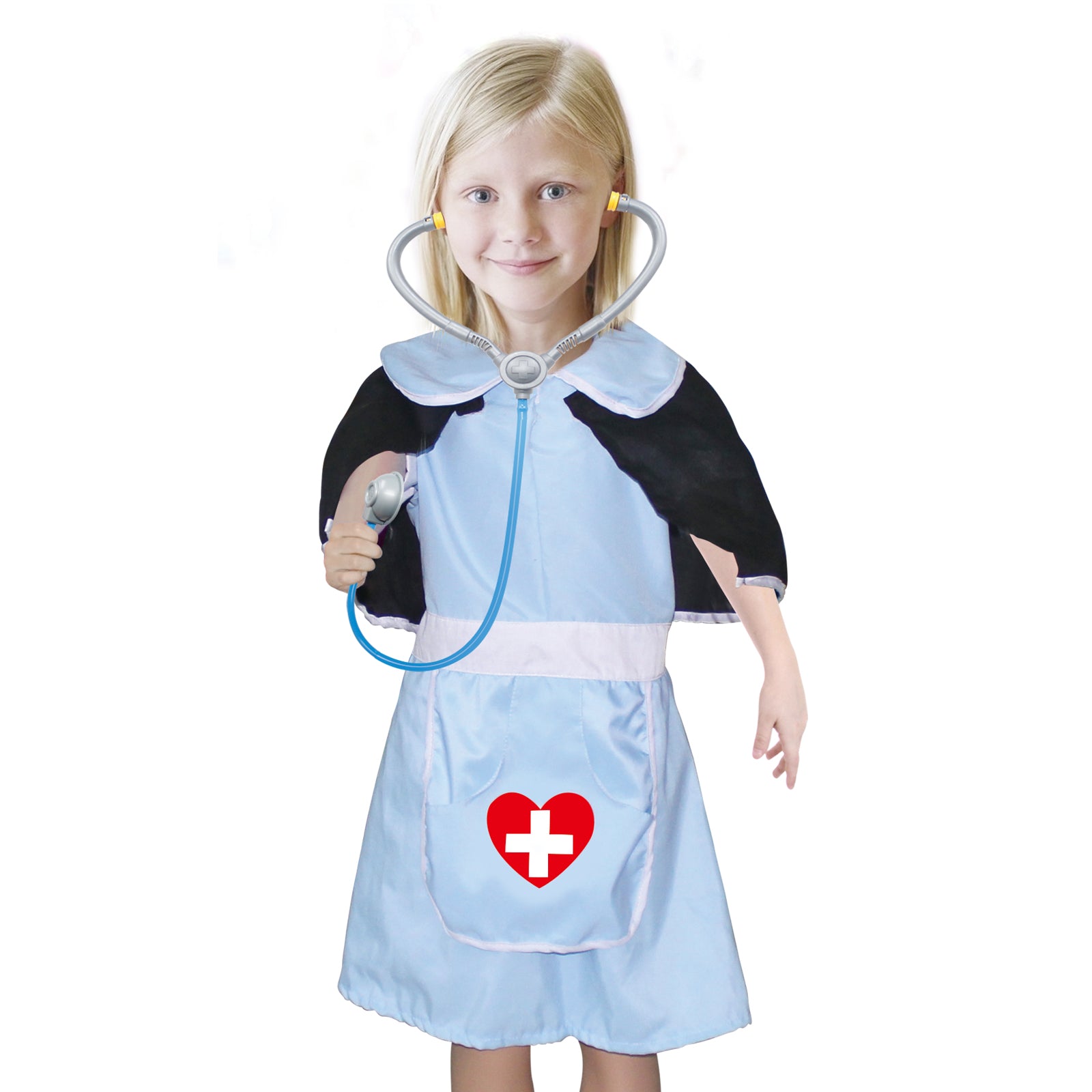Kids Doctor Hospital Nurse Costume with Accessories Fancy Dress Pretend Cosplay