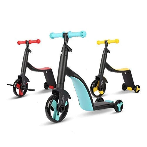 Bike Scooter 3 in 1, Scooter for Boys and Girls, Toddler Bike 3 Wheel Tri Scooter (Yellow)