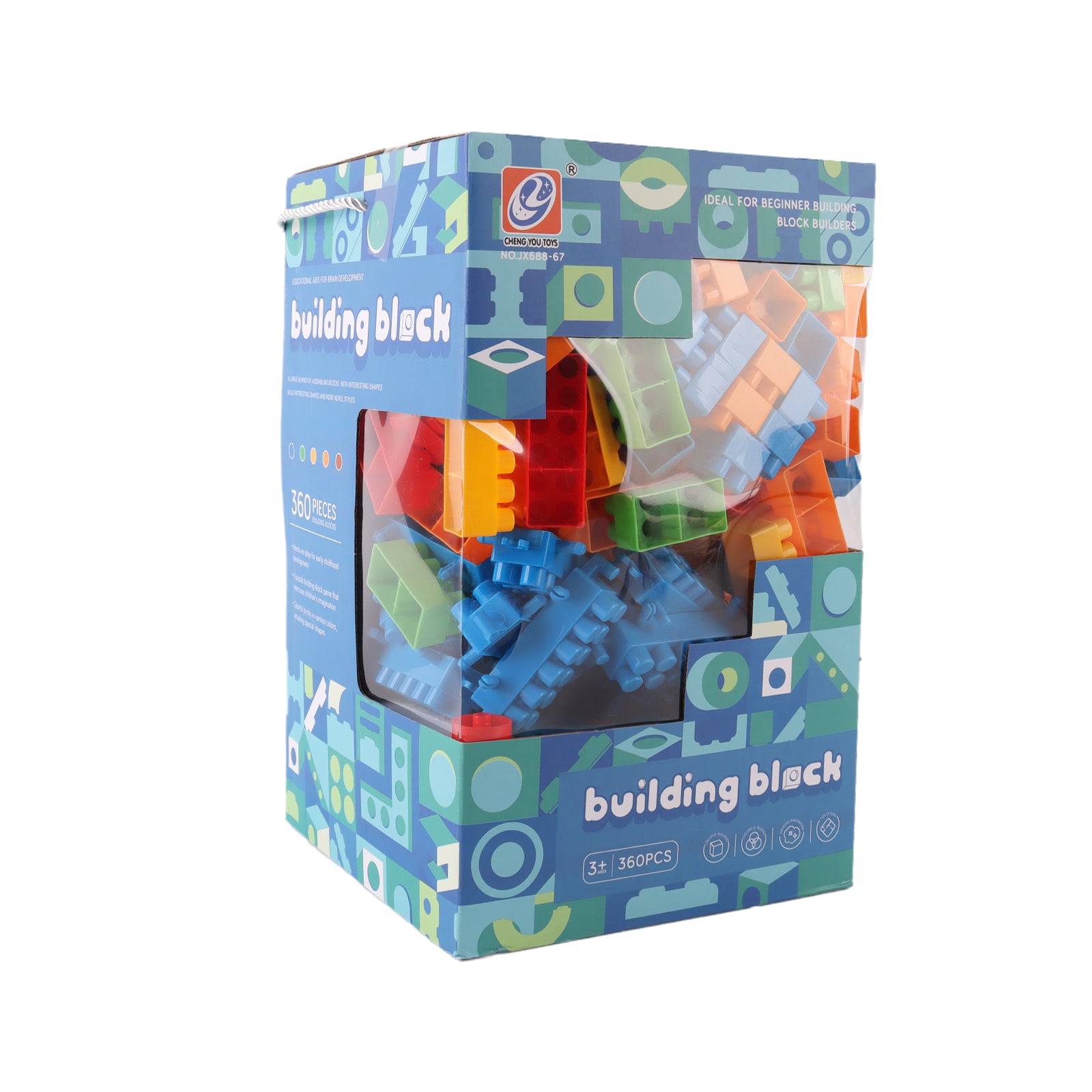 Kids Building Blocks Creative DIY 3D Construction Bricks Educational Toy 360 Pcs