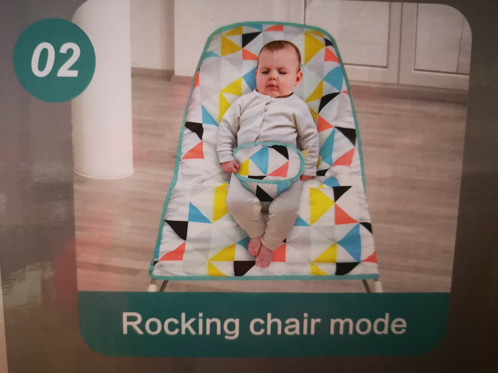 3 in 1 Baby Toddler Rocker Bouncer Chair Soothing Music Pink Playmat for Babies