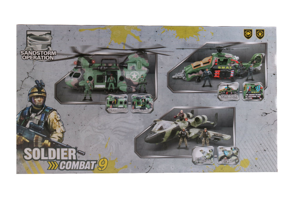 Helicopter Cargo Combat Troops Airforce Bomber Military Plane Army Boat
