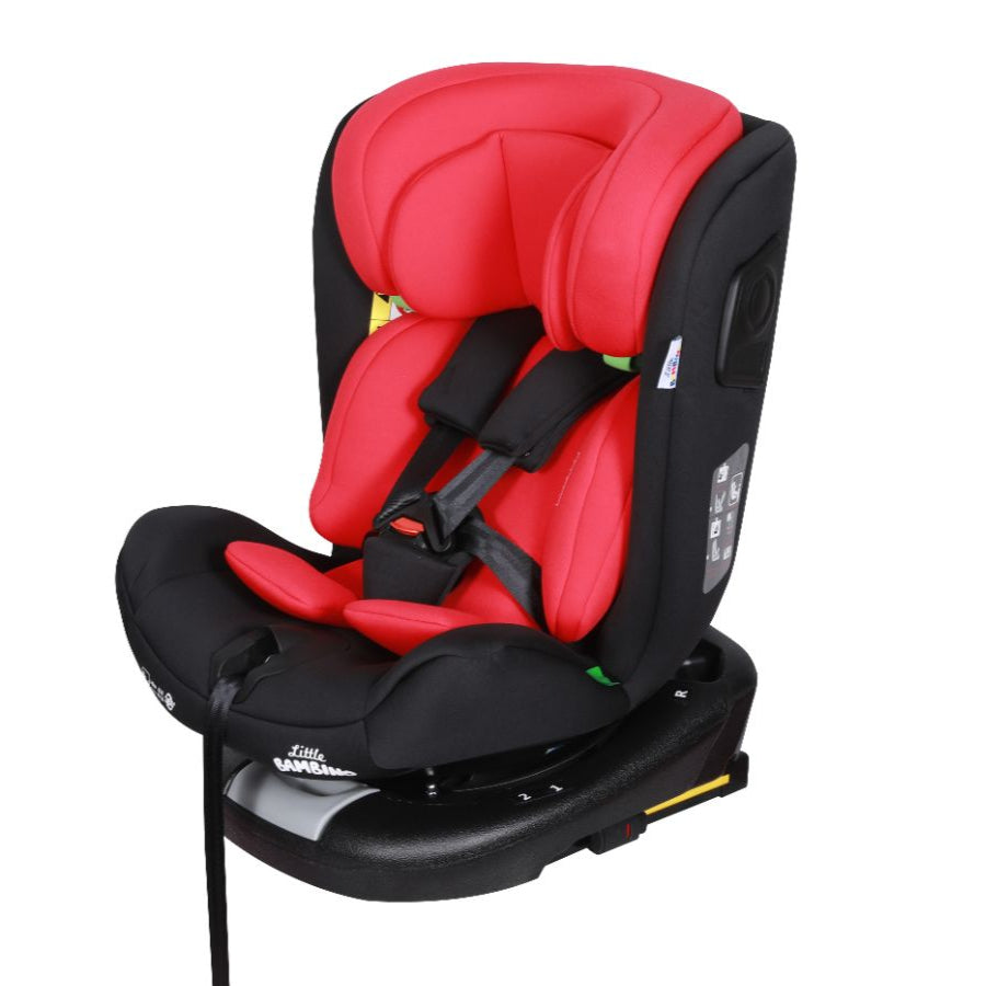 Child Car Seat Isofix Rotatable Booster Seat i-Size 40-150cm Universal Black Red