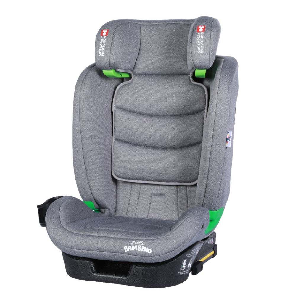 Child Car Seat Isofix FWD Facing Booster Seat i-Size 100-150cm 3-12 Yrs Grey