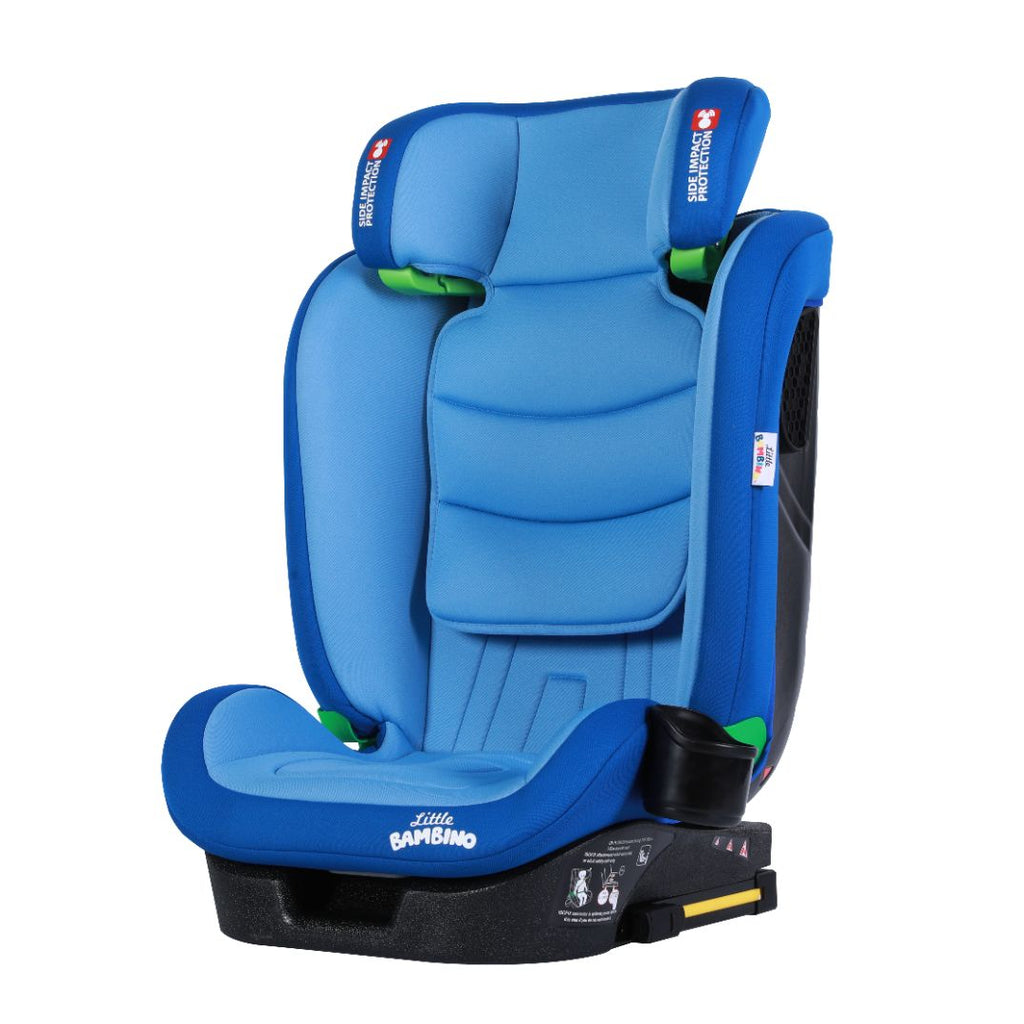 Child Car Seat Isofix FWD Facing Booster Seat i-Size 100-150cm 3-12 Yrs Blue