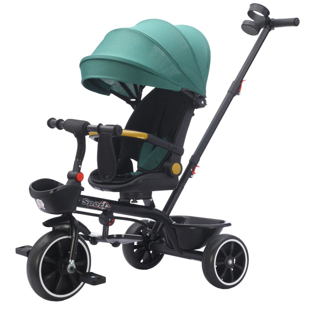 Baby Kids 5in1 Tricycle Bike Trike Stroller 3 Wheels Canopy