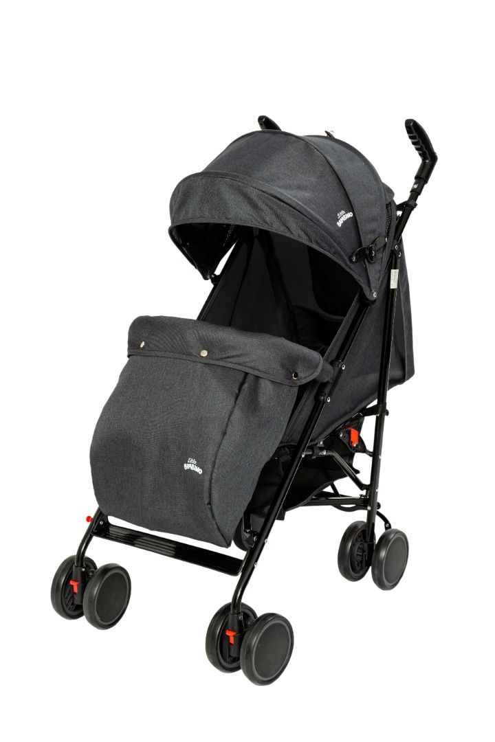 Foldable Reclinable Stroller Buggy Pram includes Rain Cover & Footmuff