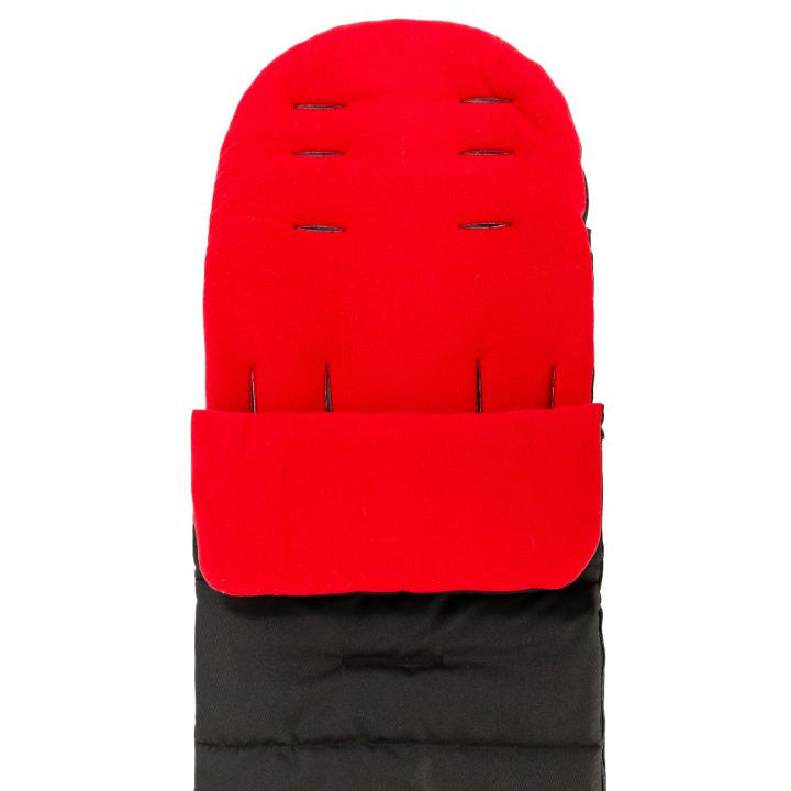 Footmuff Cosy Toes Fleece Lined Universal Fitting Strollers Prams Buggy Red