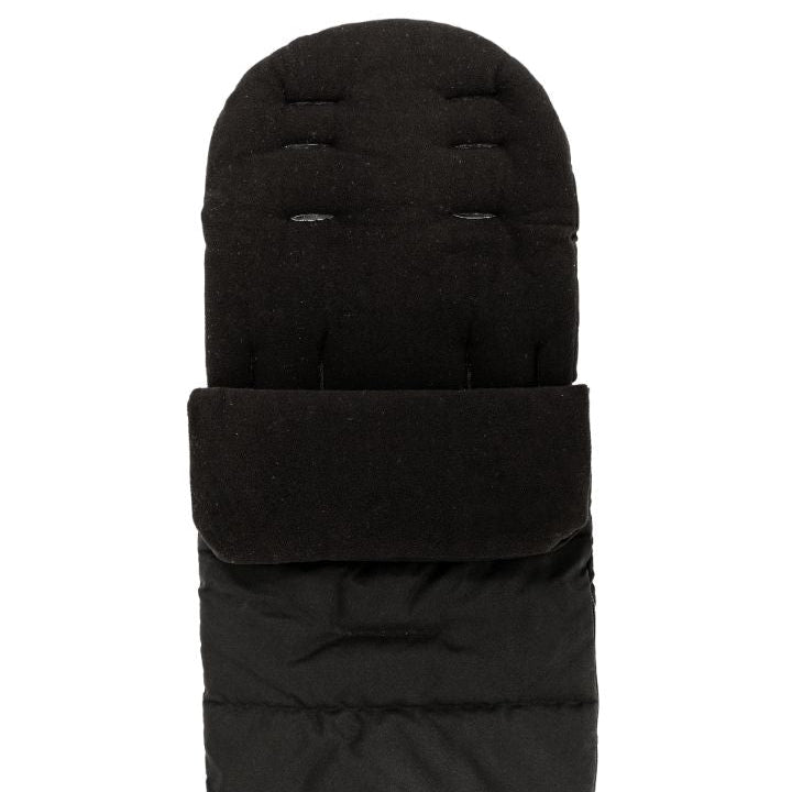 Footmuff Cosy Toes Fleece Lined Universal Fitting Strollers Prams Buggy Black