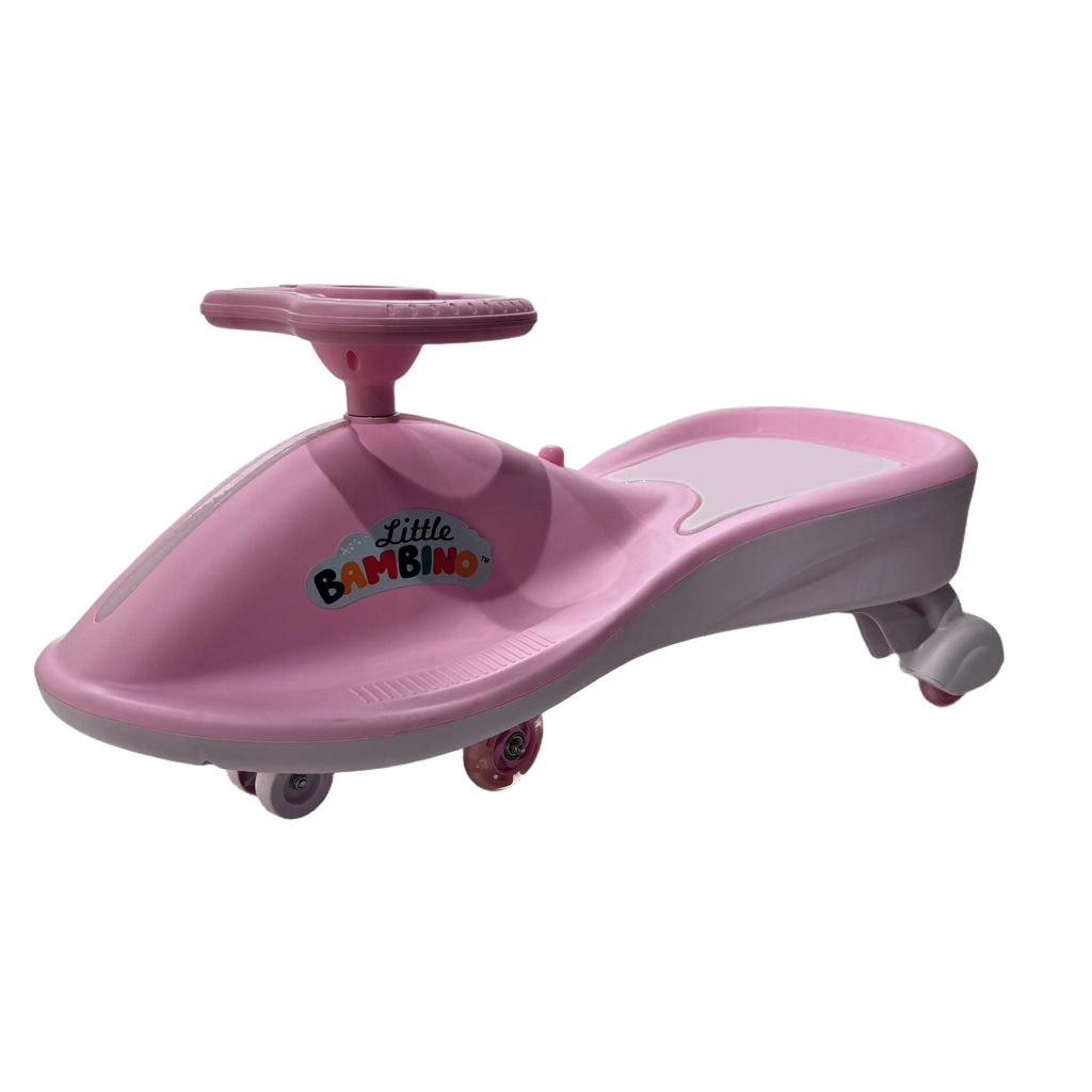 Wiggle Swing Car Ride On Swivel Push Scooter Children's Toddler Toy Pink