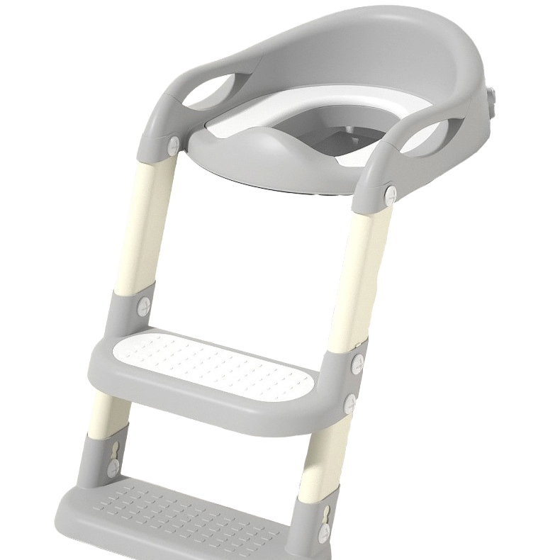 Baby Toddler Potty Training Toilet Seat Adjustable Height Foldable Steps