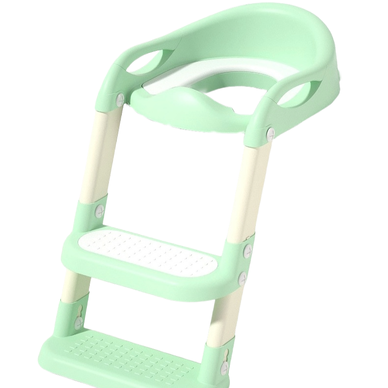 Baby Toddler Potty Training Toilet Seat Adjustable Height Foldable Steps