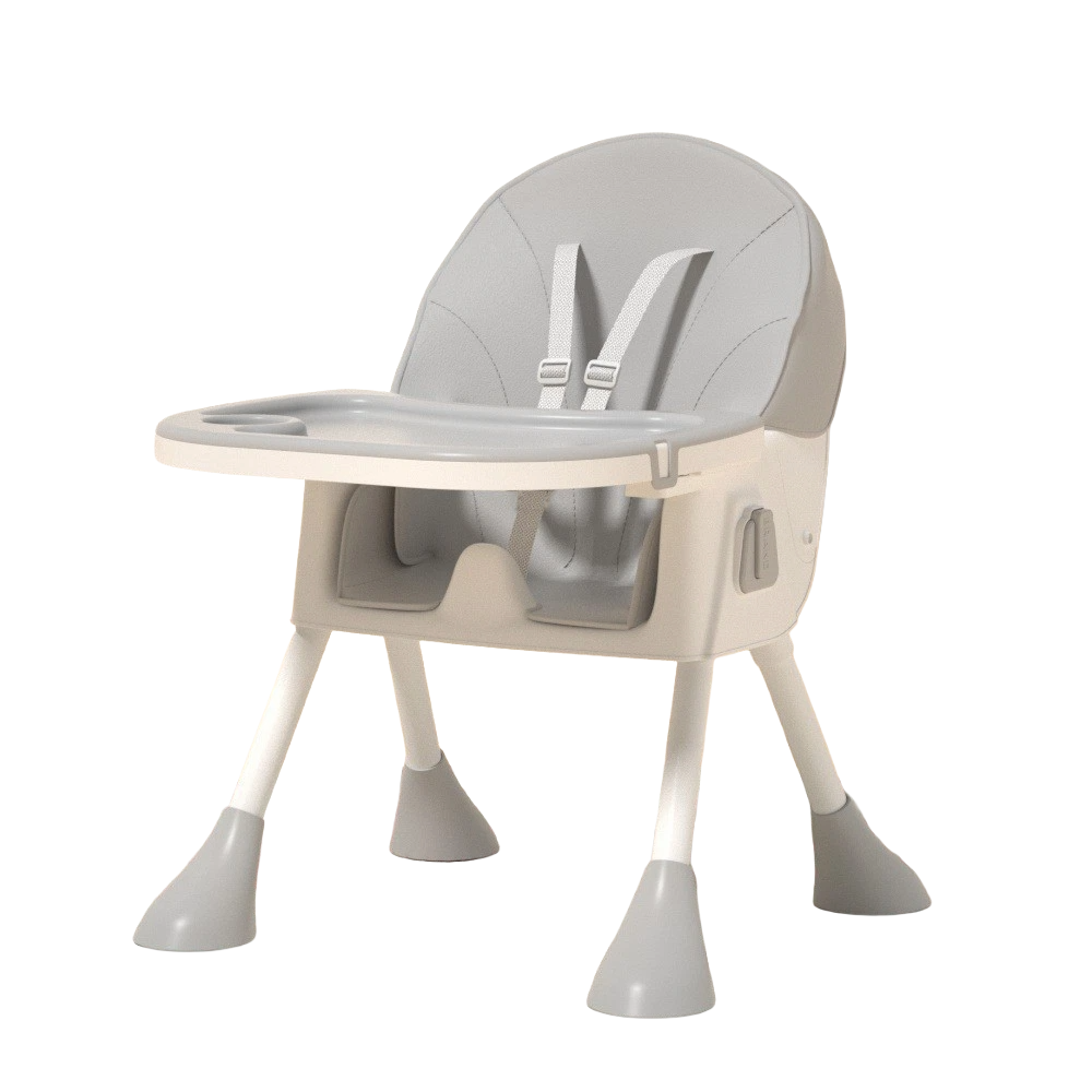 High Chair Baby Toddler Removable Dining Tray 5-piont Harness Foldable