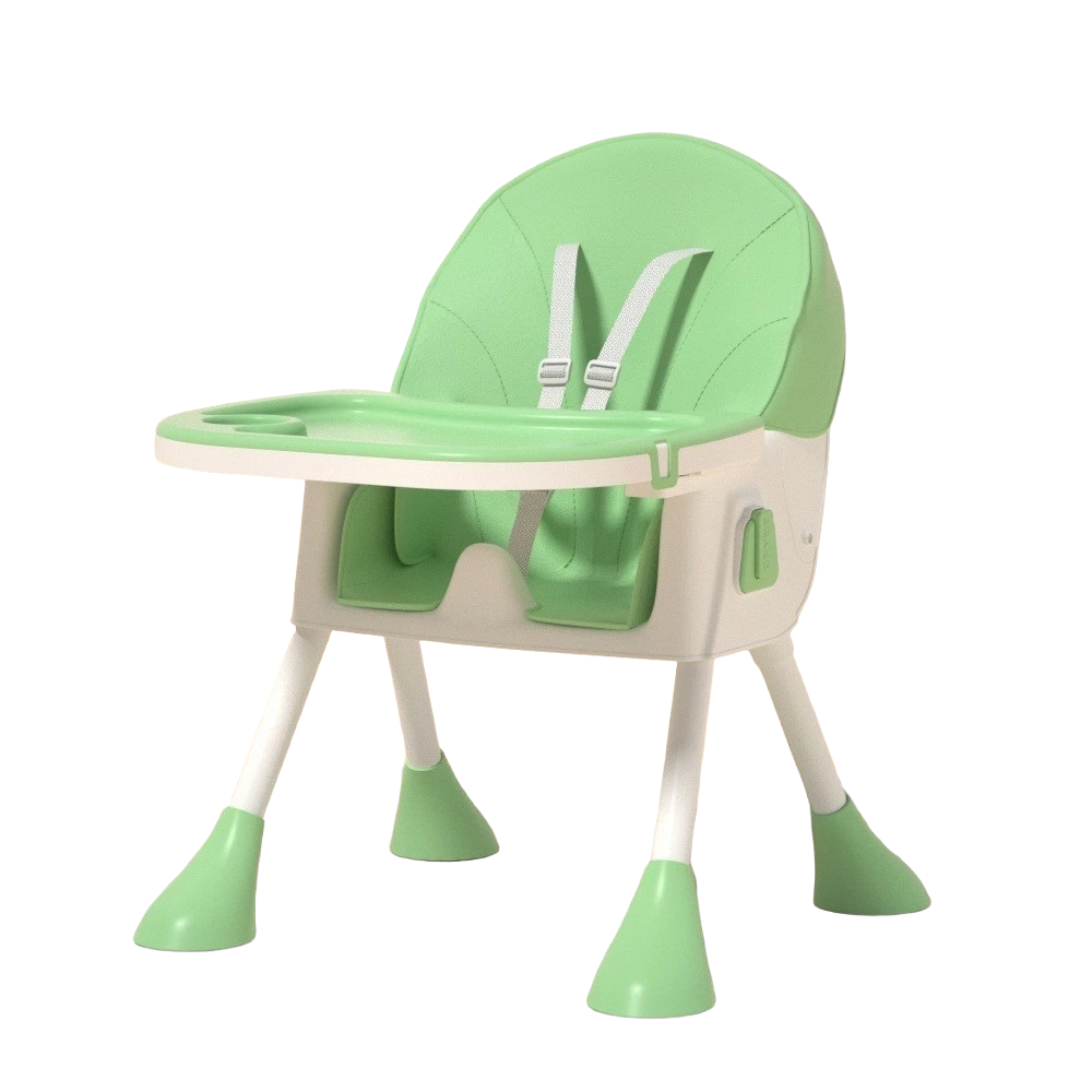 High Chair Baby Toddler Removable Dining Tray 5-piont Harness Foldable
