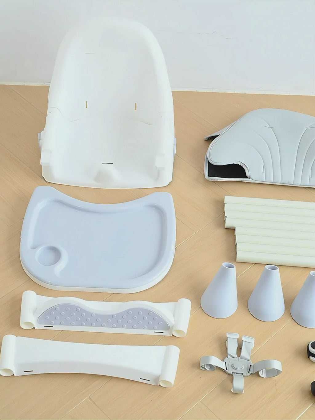 High Chair Baby Toddler Removable Dining Tray 5-piont Harness Foldable