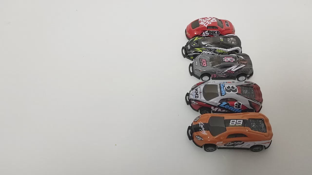 50 Pcs Metal Pull Back Racing Cars Die Cast Toy Set Mini Cars With Play Mat
