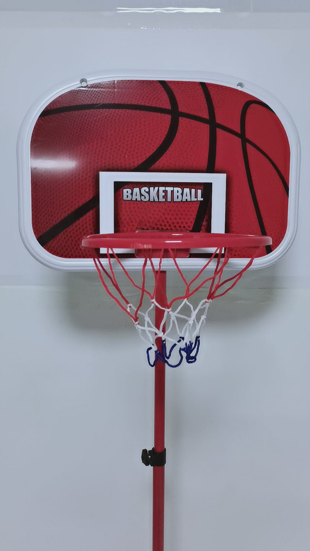 Kids Basketball Hoop Net Backboard Stand Set Adjustable Free Standing Set 160cm