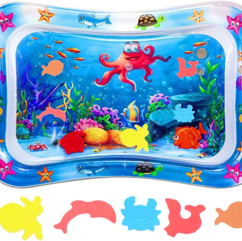 Inflatable Tummy Time Water Mat Baby – Infant and Toddler Baby Play Mat Sensory