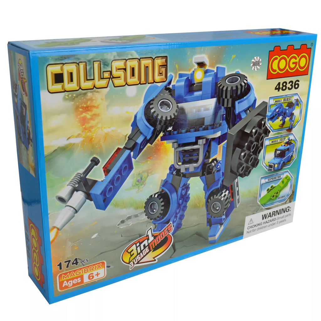 3 IN 1 Beast Jeep Robot Building Blocks Kids Toy Set Brand New Cogo Childrens