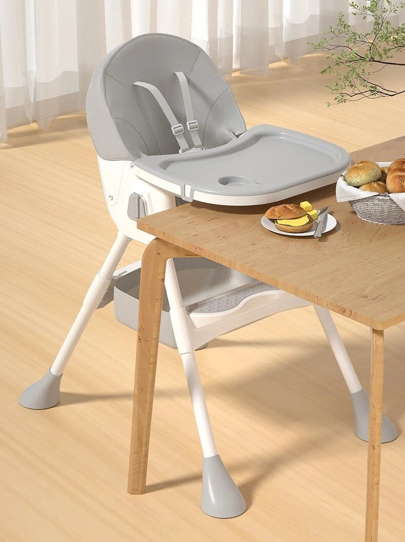 High Chair Baby Toddler Removable Dining Tray 5-piont Harness Foldable