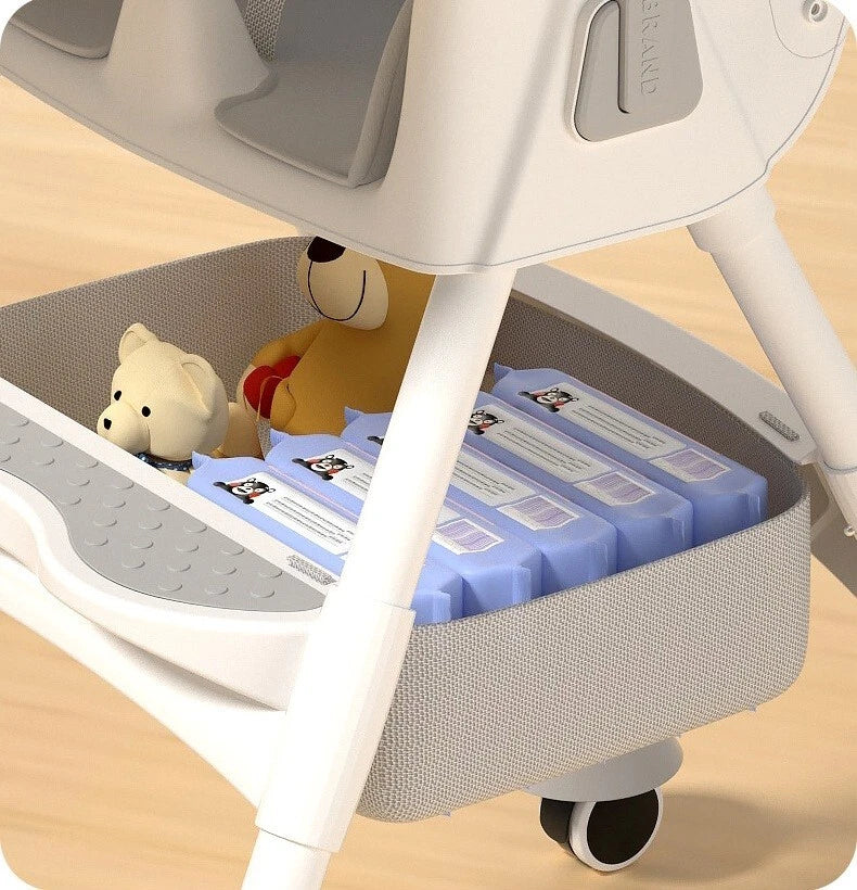 High Chair Baby Toddler Removable Dining Tray 5-piont Harness Foldable