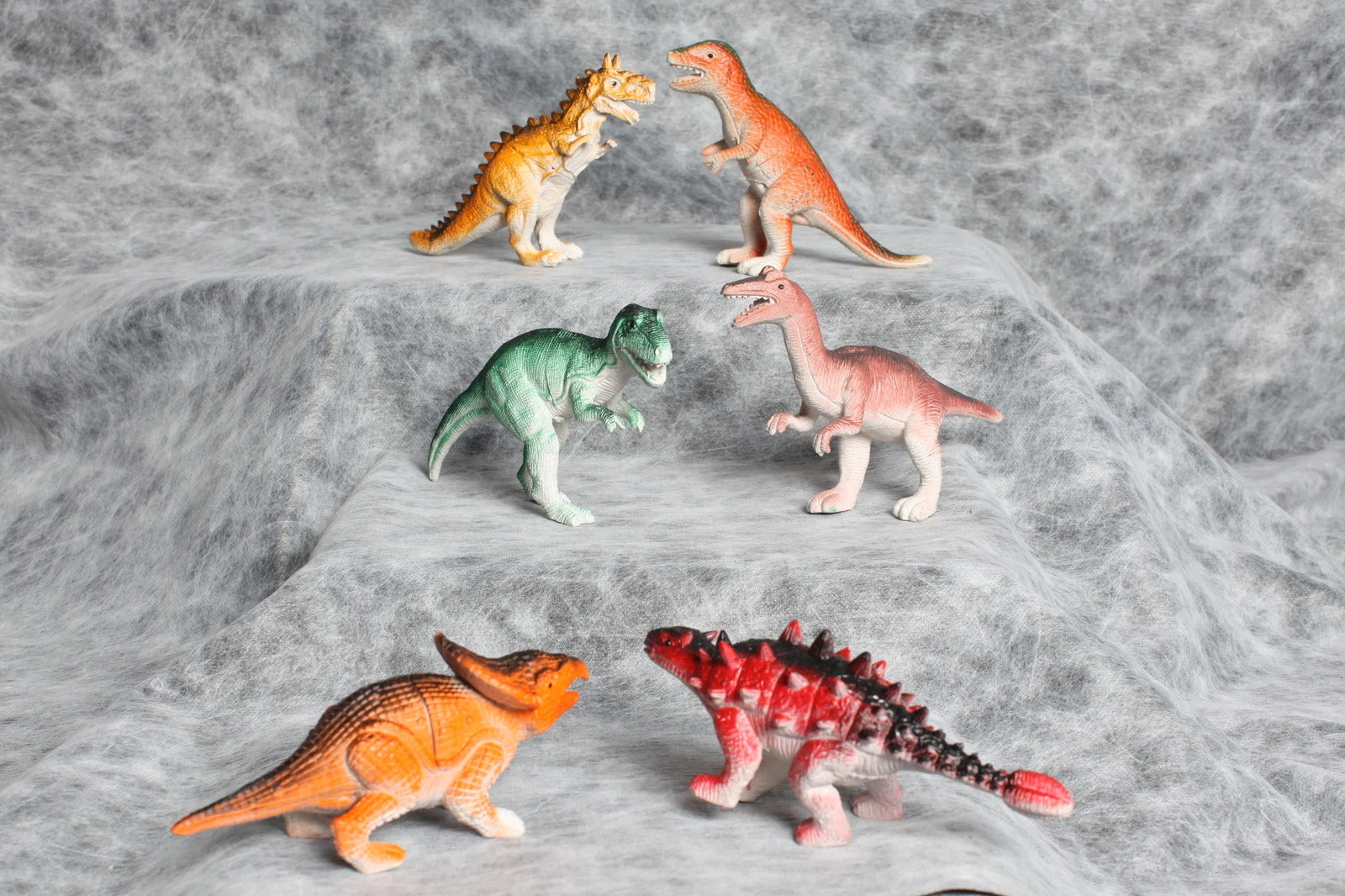 Dinosaurs Playset Jurassic T Rex Stegosaurs Children's Kids Toys 6 pcs