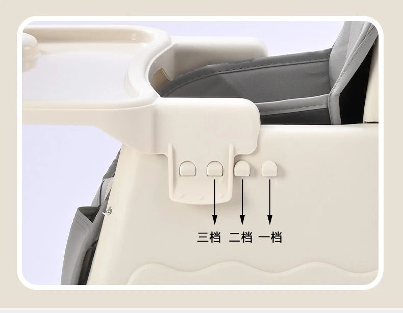 Share Baby Toddler Multipurpose Portable High Chair with Feeding Plate Adjustable