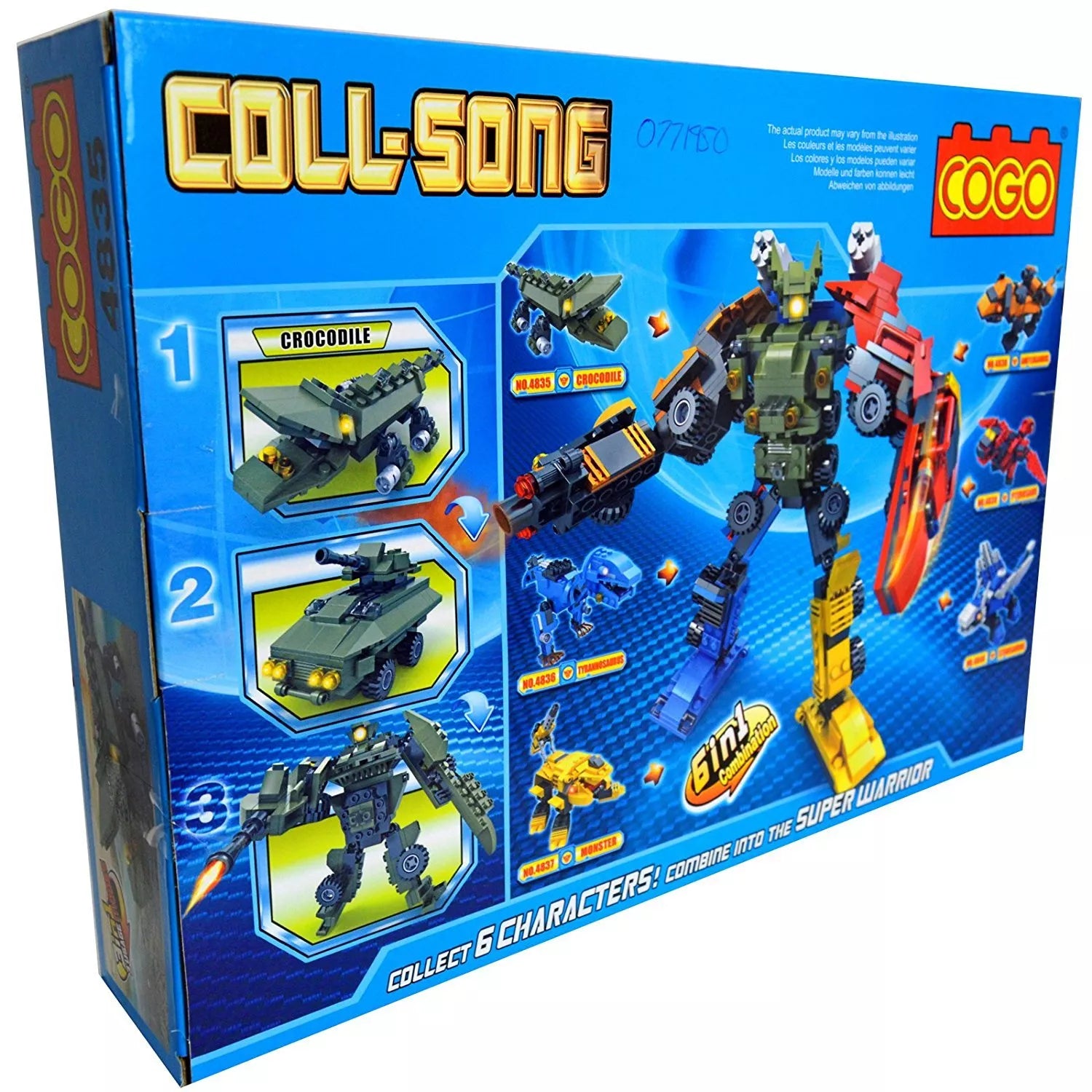 3 IN 1 Crocodile Tank Robot Building Blocks Kids Toy Set New Cogo Childrens