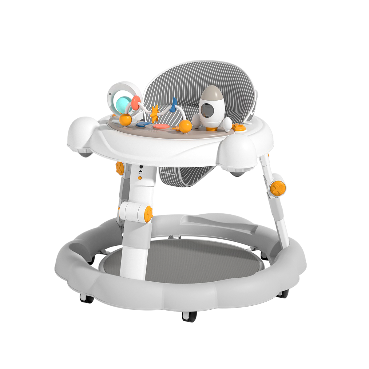 Baby Walker Push Along Learning Walking Wheel Multifunctional Sensory Music