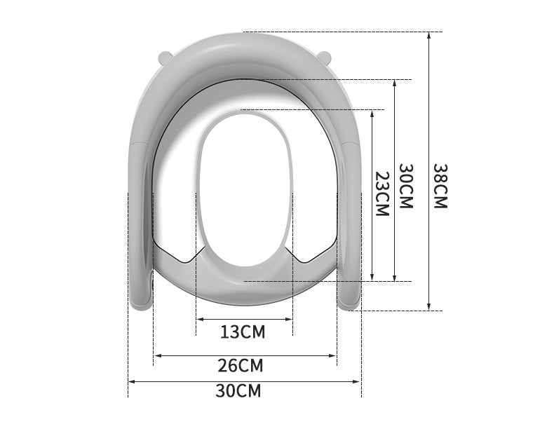 Baby Toddler Potty Training Toilet Seat Adjustable Height Foldable Steps