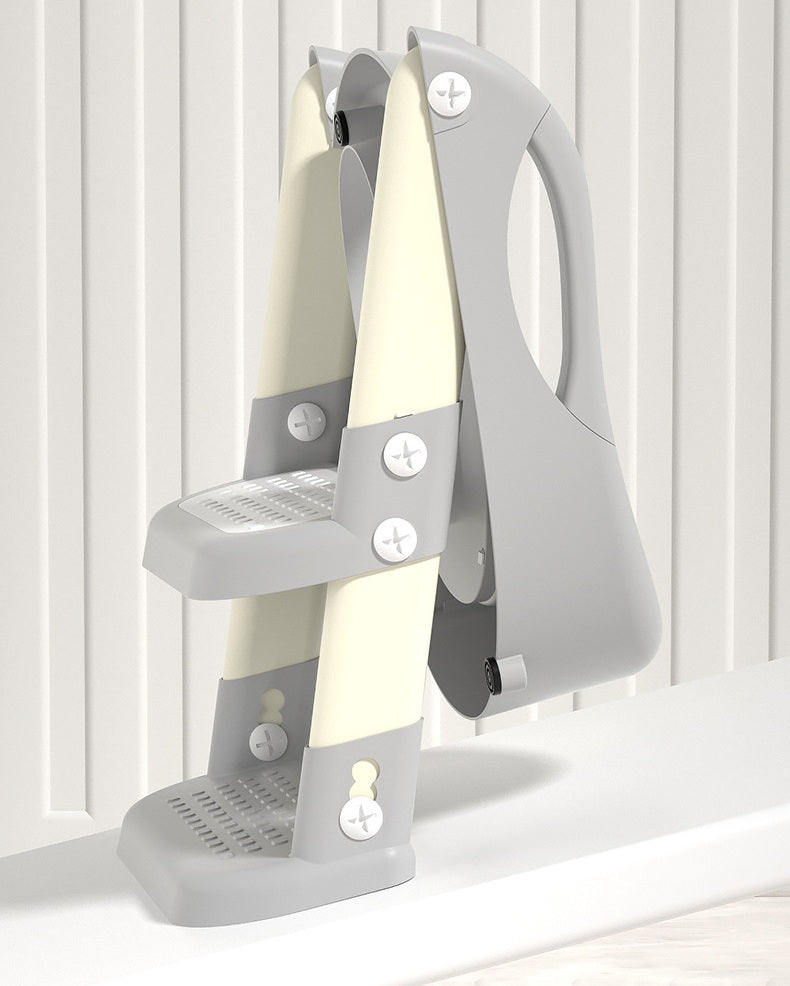 Baby Toddler Potty Training Toilet Seat Adjustable Height Foldable Steps